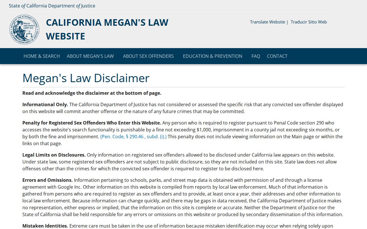 Santa Clarita people search entry for California public safety registry records