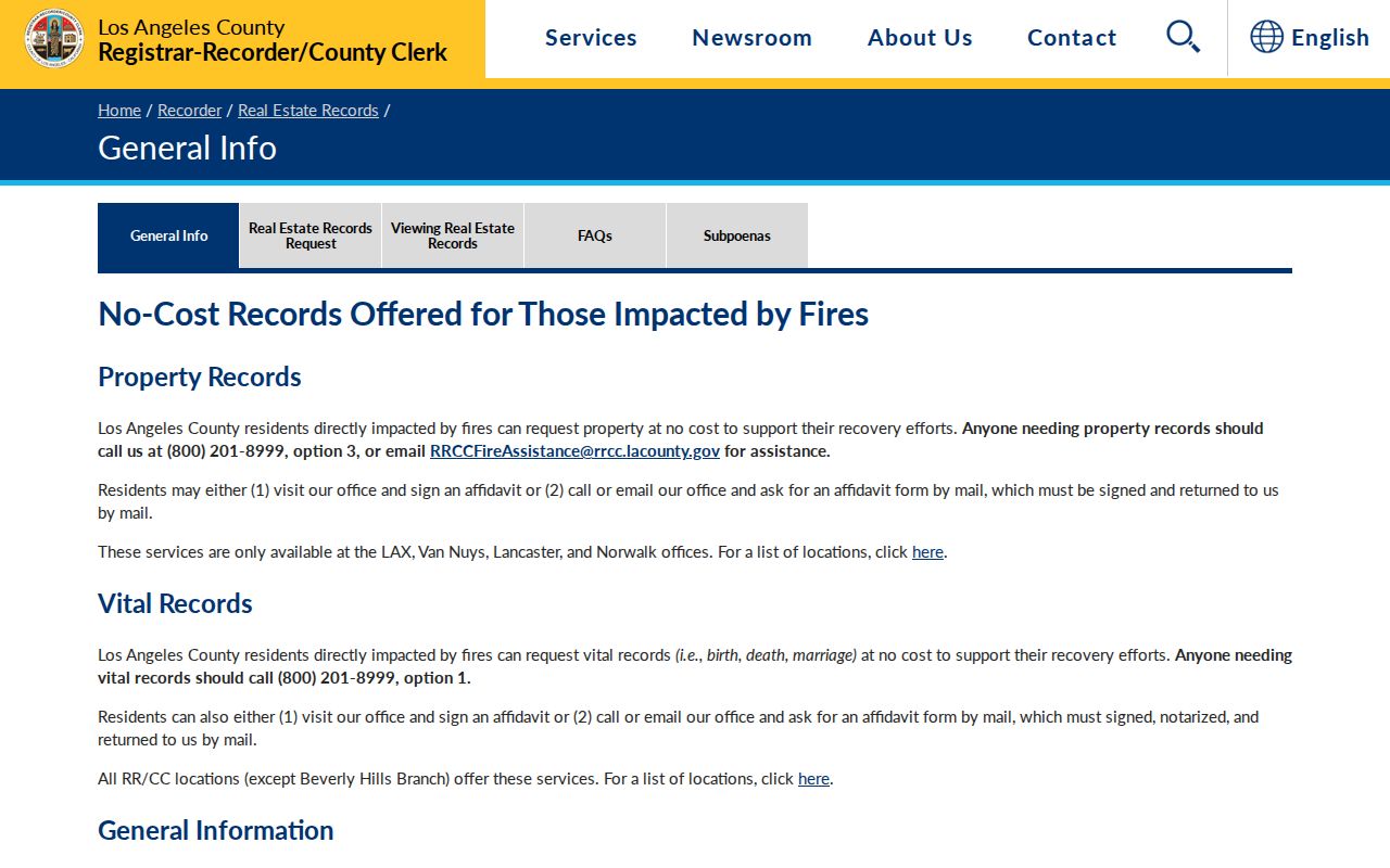Santa Clarita people search through Los Angeles County real estate records