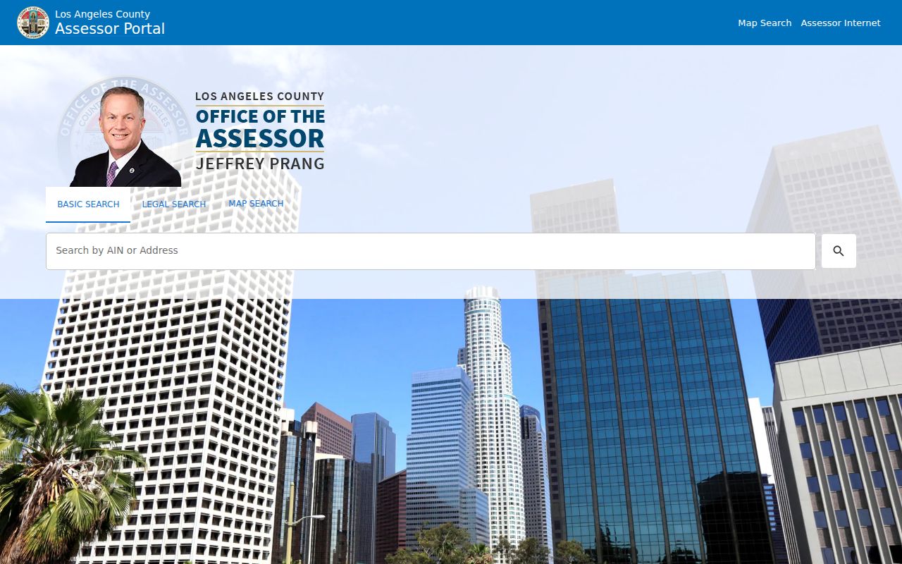 Santa Clarita people search by address in the Los Angeles County Assessor portal